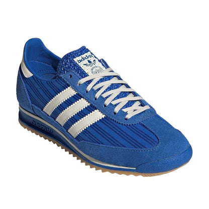 Blue-Cream - Front - Adidas Womens-Ladies Sl72 Suede Trainers