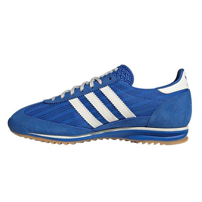 Blue-Cream - Side - Adidas Womens-Ladies Sl72 Suede Trainers