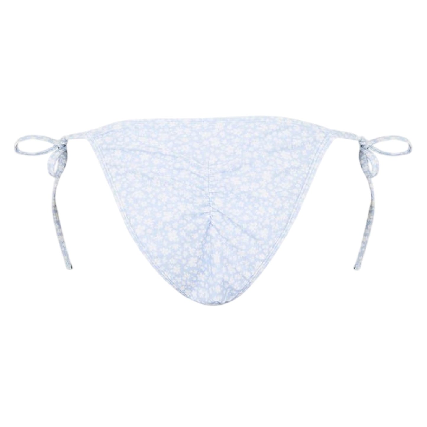 Blue - Back - Jack Wills Womens-Ladies Ditsy Print Side Tie Bikini Bottoms