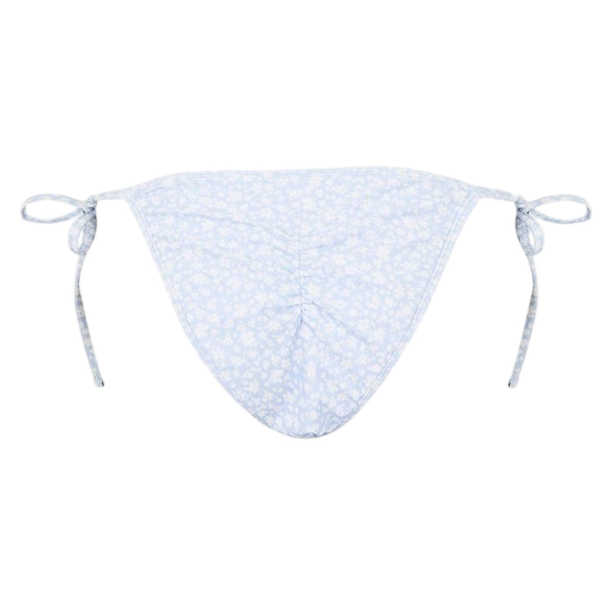 Blue - Back - Jack Wills Womens-Ladies Ditsy Print Side Tie Bikini Bottoms