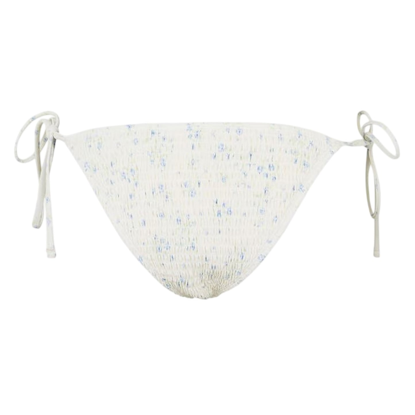 White - Back - Jack Wills Womens-Ladies Ditsy Print Side Tie Bikini Bottoms