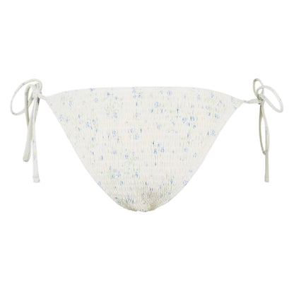 White - Back - Jack Wills Womens-Ladies Ditsy Print Side Tie Bikini Bottoms