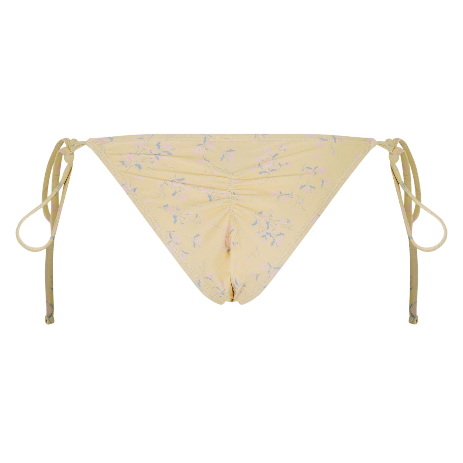 Butter Yellow - Back - Jack Wills Womens-Ladies Triangle Side Tie Bikini Bottoms