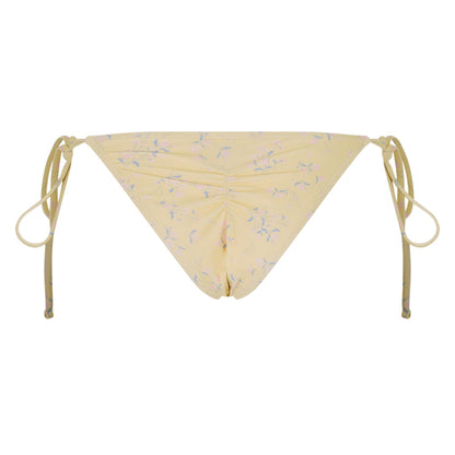 Butter Yellow - Back - Jack Wills Womens-Ladies Triangle Side Tie Bikini Bottoms