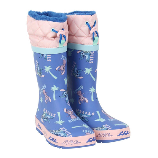 Blue - Front - Lilo & Stitch Childrens-Kids Graphic Print Wellington Boots
