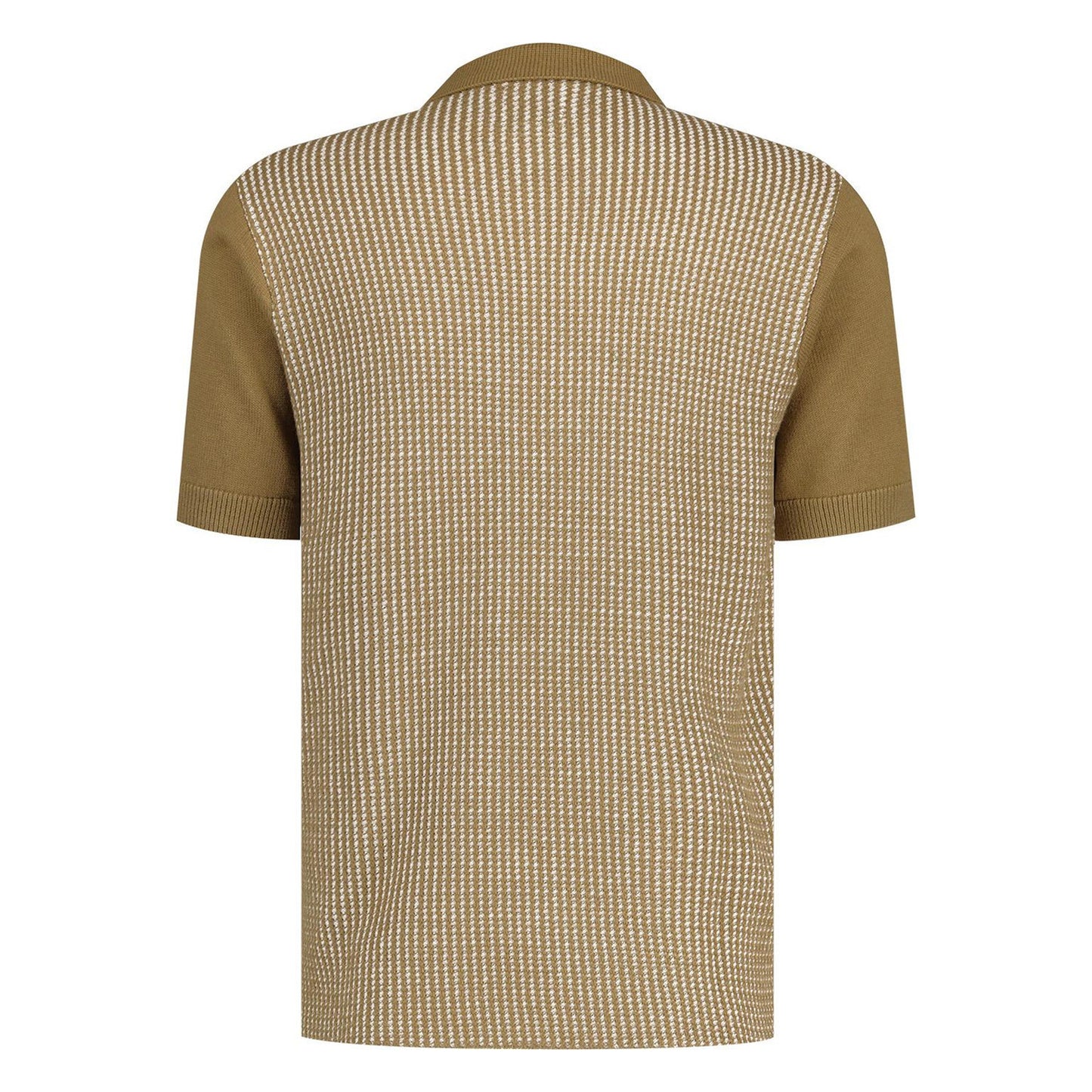 Brown - Back - Pretty Green Mens Collared Regular Polo Shirt