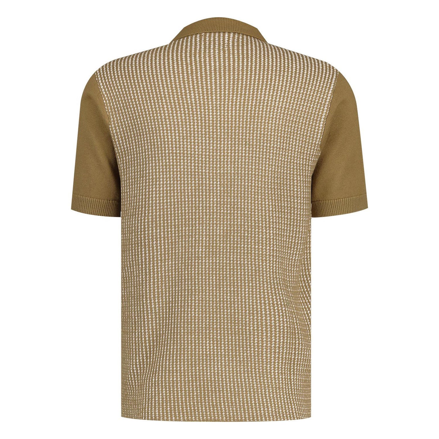 Brown - Back - Pretty Green Mens Collared Regular Polo Shirt