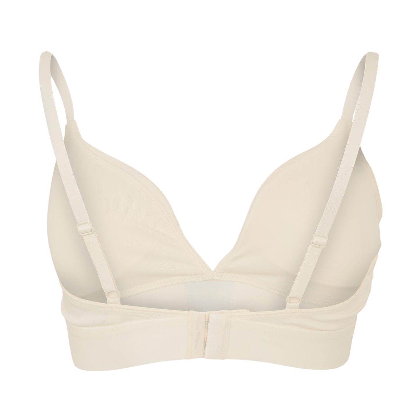 Natural - Back - Hugo Womens-Ladies Triangle Cotton Jersey Bra