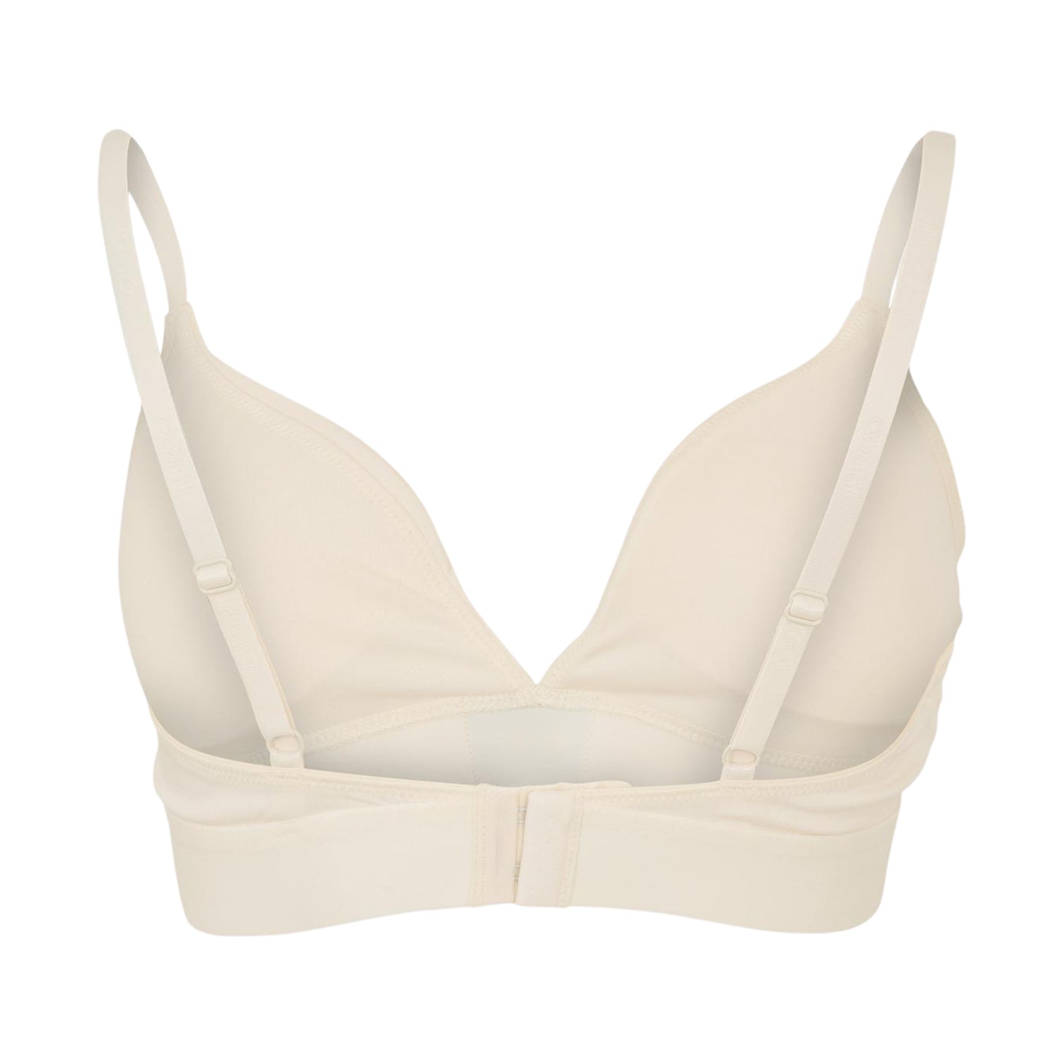 Natural - Back - Hugo Womens-Ladies Triangle Cotton Jersey Bra