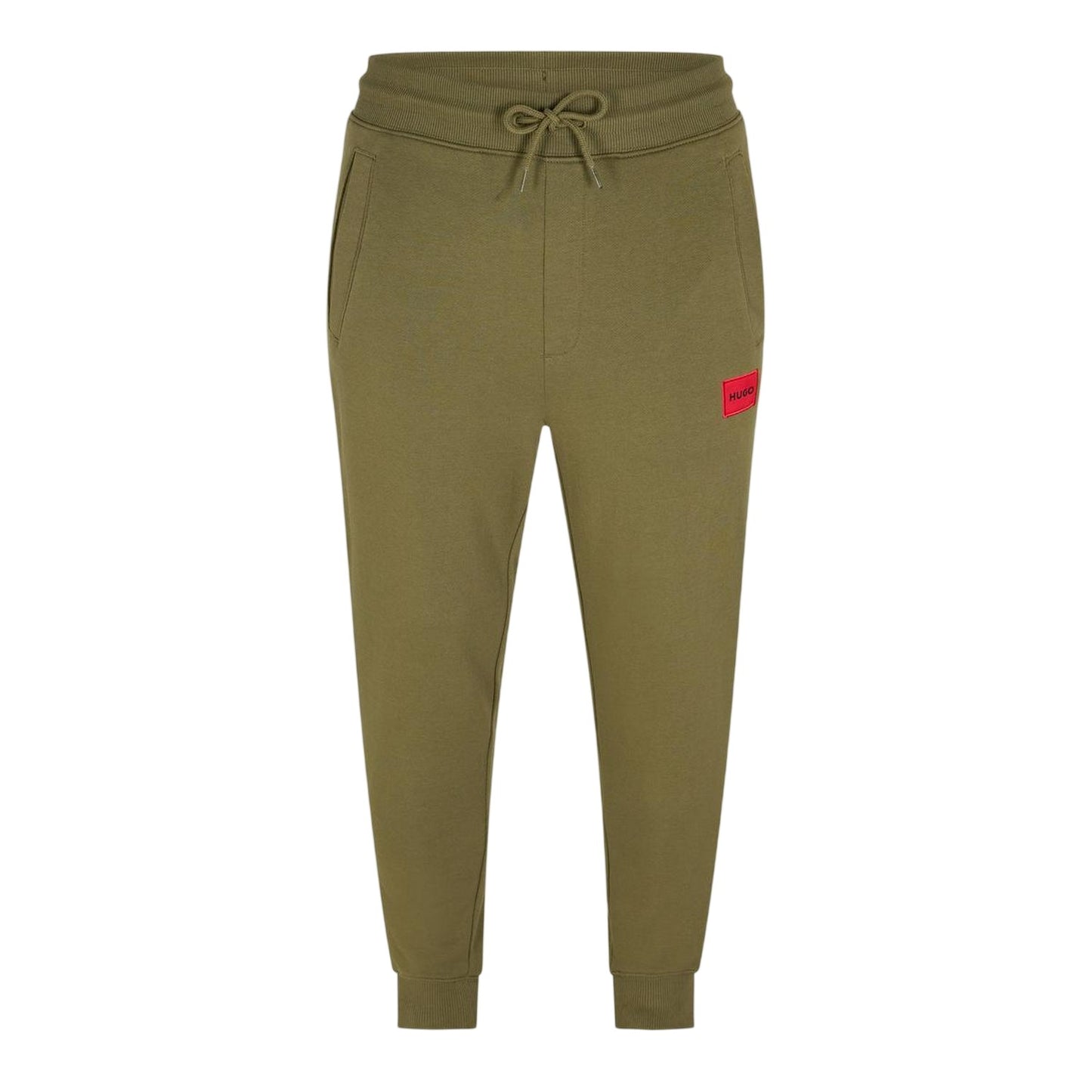 Green - Front - Hugo Boss Mens Logo Cuffed Jogging Bottoms