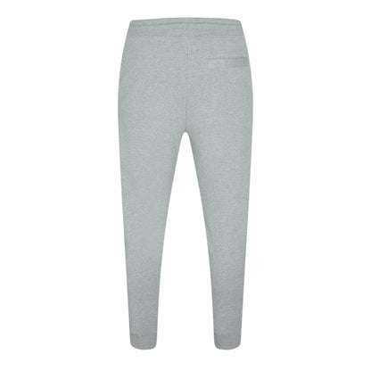 Grey - Back - Hugo Boss Mens Logo Cuffed Jogging Bottoms