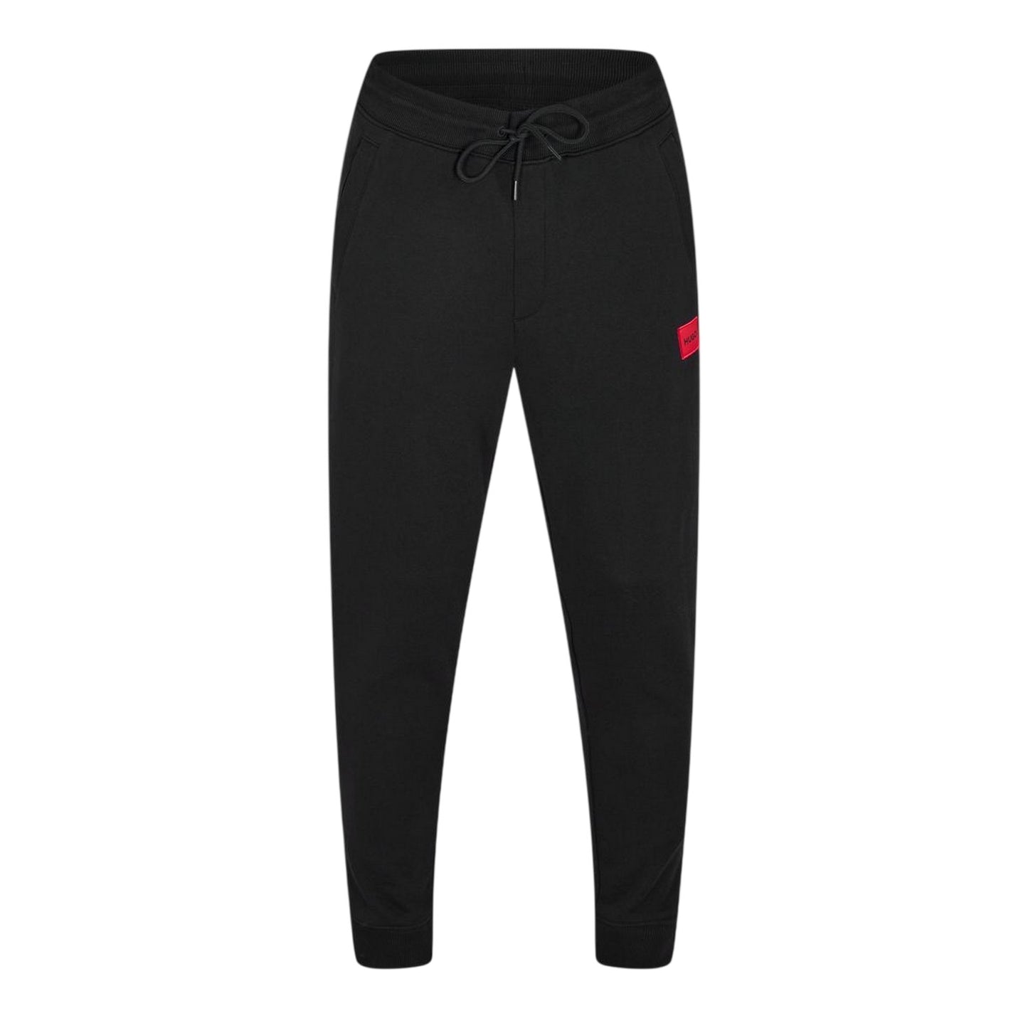 Black - Front - Hugo Boss Mens Logo Cuffed Jogging Bottoms