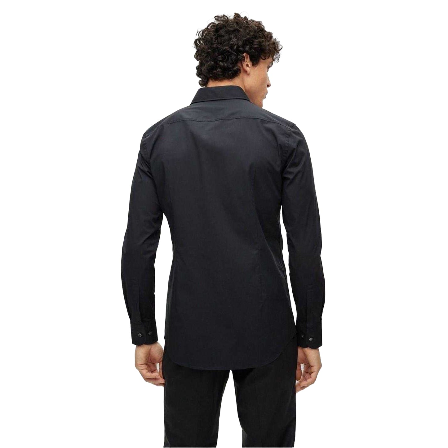 Black - Back - Hugo Boss Mens Kent Formal Shirt
