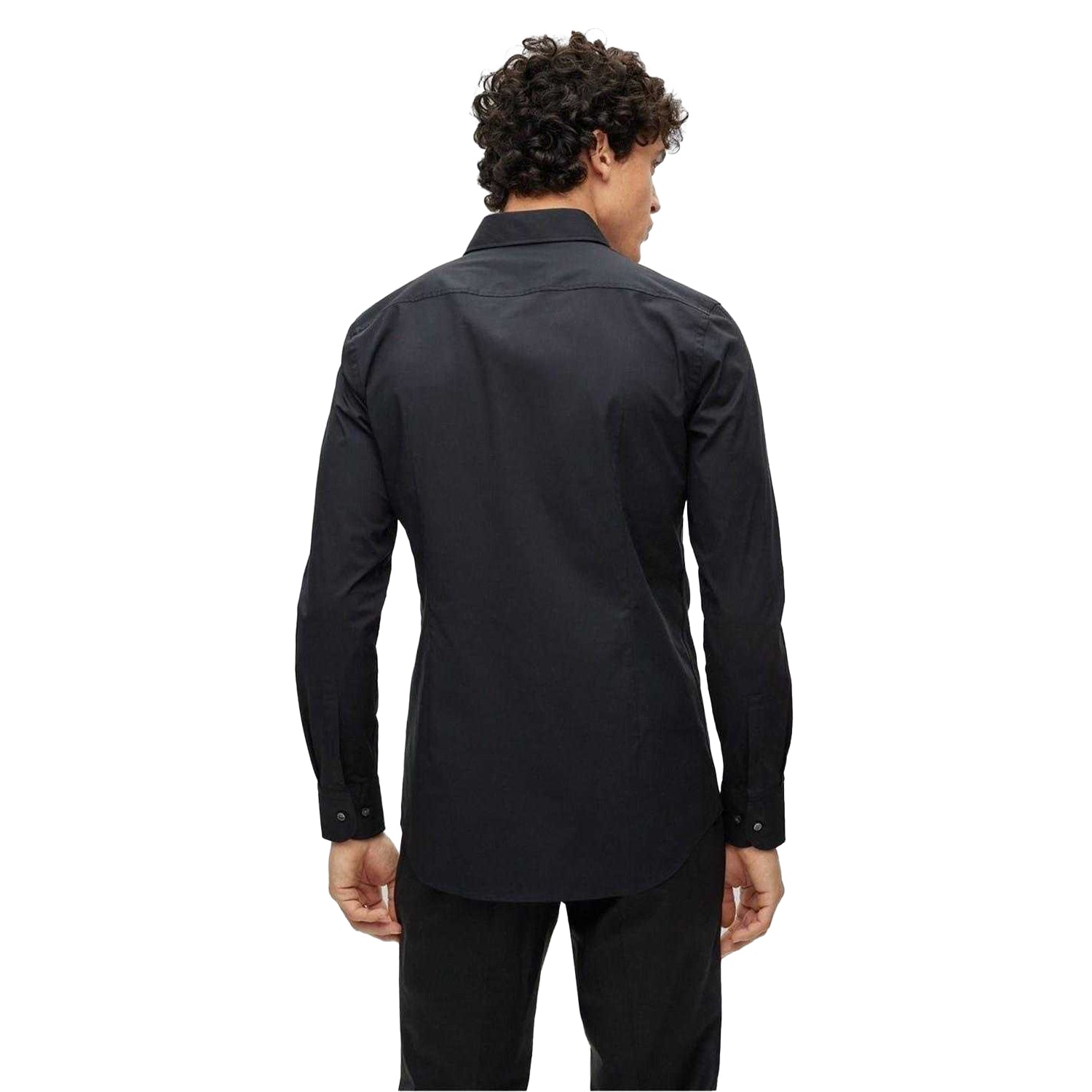 Black - Back - Hugo Boss Mens Kent Formal Shirt