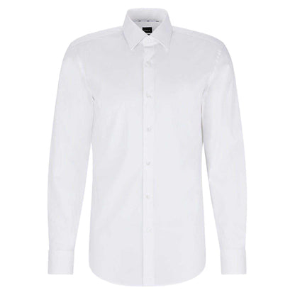 White - Front - Hugo Boss Mens Kent Formal Shirt