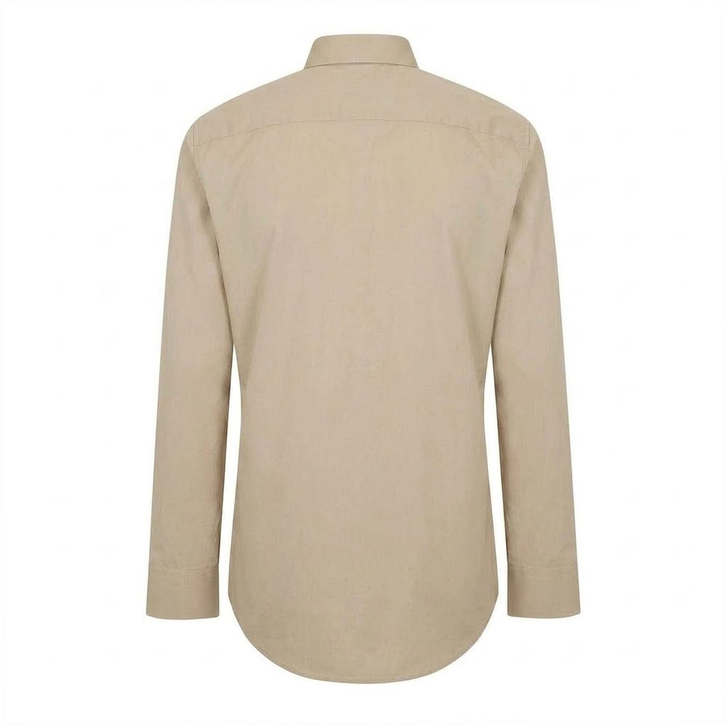 Beige - Back - Hugo Boss Mens Kent Formal Shirt