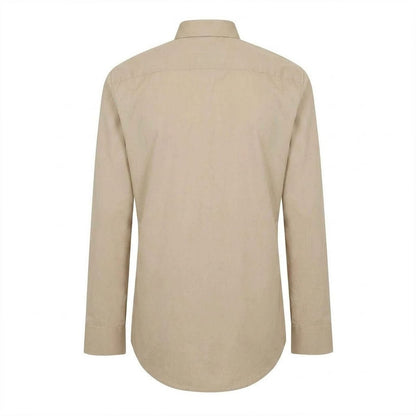 Beige - Back - Hugo Boss Mens Kent Formal Shirt