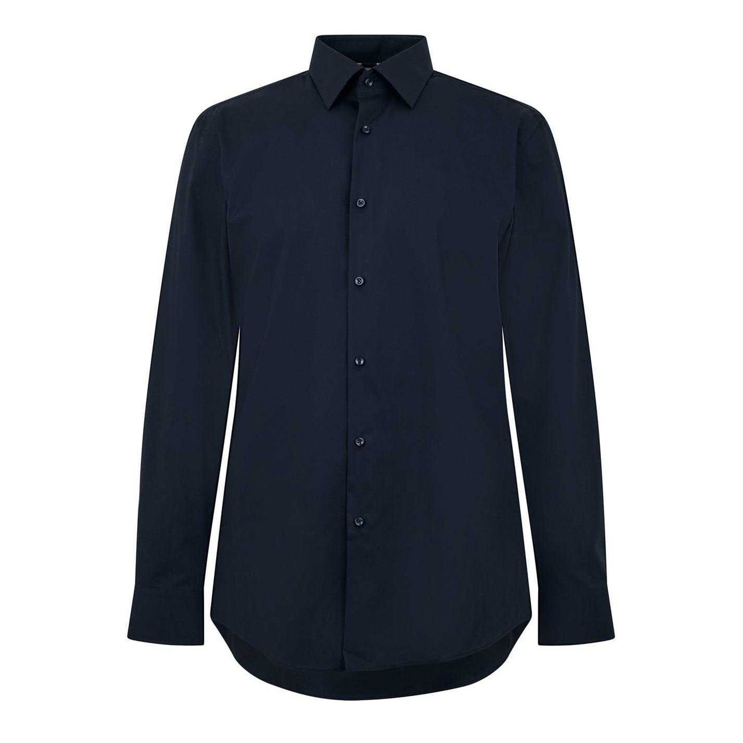 Dark Blue - Front - Hugo Boss Mens Kent Formal Shirt