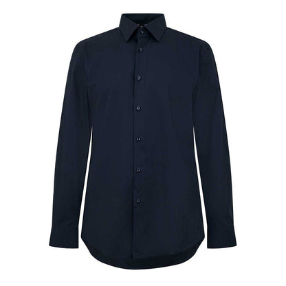 Dark Blue - Front - Hugo Boss Mens Kent Formal Shirt