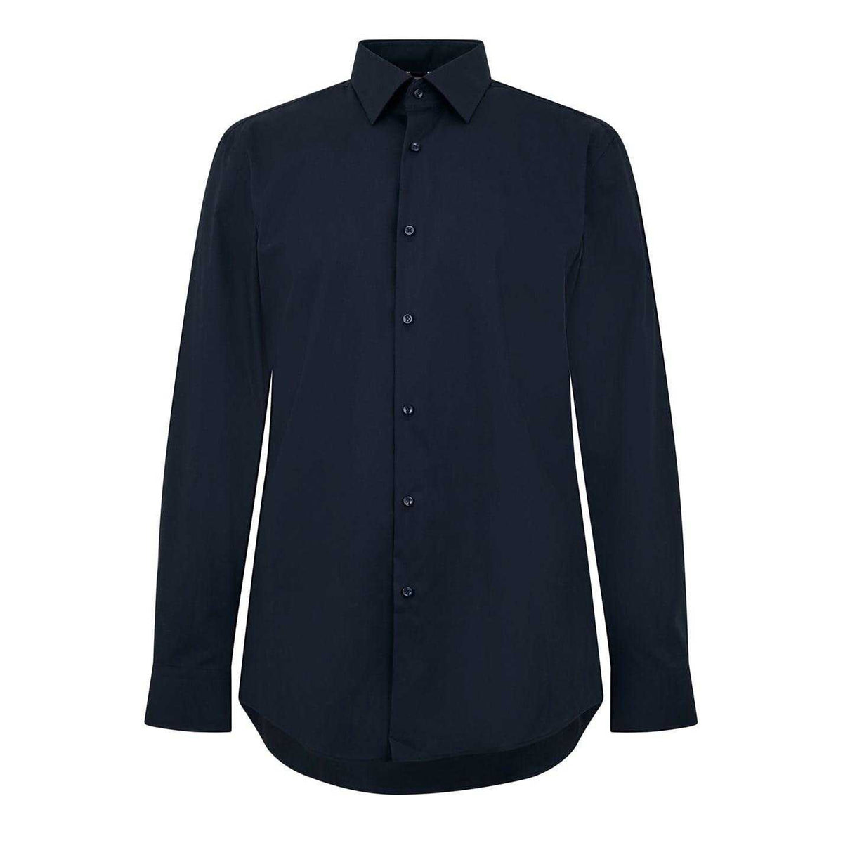 Dark Blue - Front - Hugo Boss Mens Kent Formal Shirt