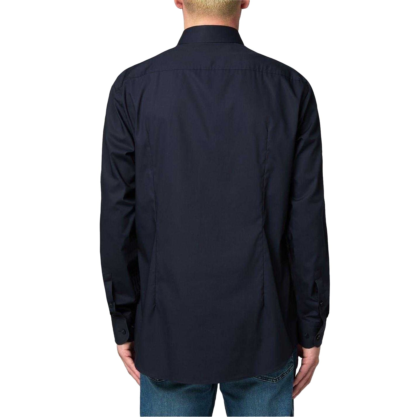 Dark Blue - Back - Hugo Boss Mens Kent Formal Shirt