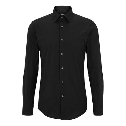 Black - Front - Hugo Boss Mens Kent Formal Shirt