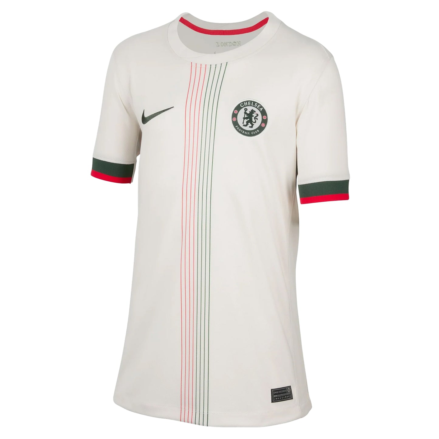 White-Black - Front - Nike Childrens-Kids 2025-2026 Chelsea FC Away Jersey