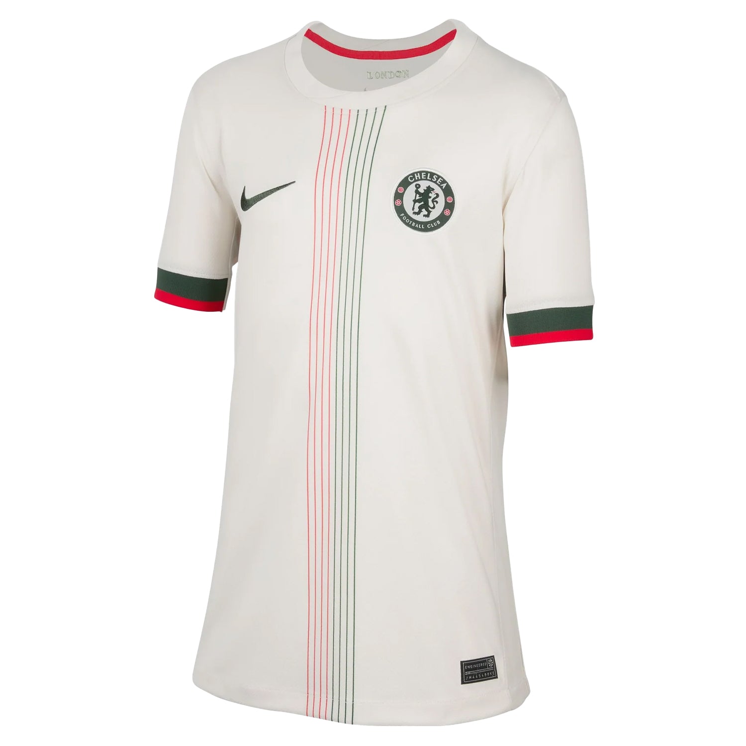 White-Black - Front - Nike Childrens-Kids 2025-2026 Chelsea FC Away Jersey