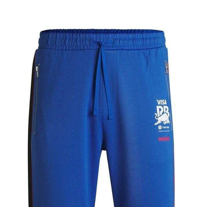 Medium Blue - Side - Hugo Mens Racing Bulls Tracksuit Bottoms