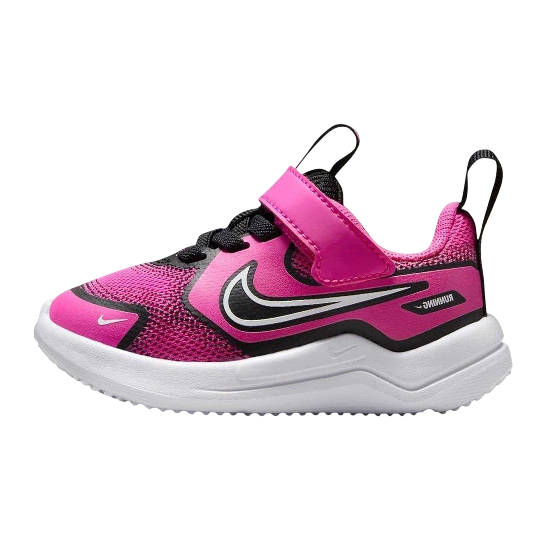 Pink-Black - Back - Nike Childrens-Kids Cosmic Mesh Running Trainers