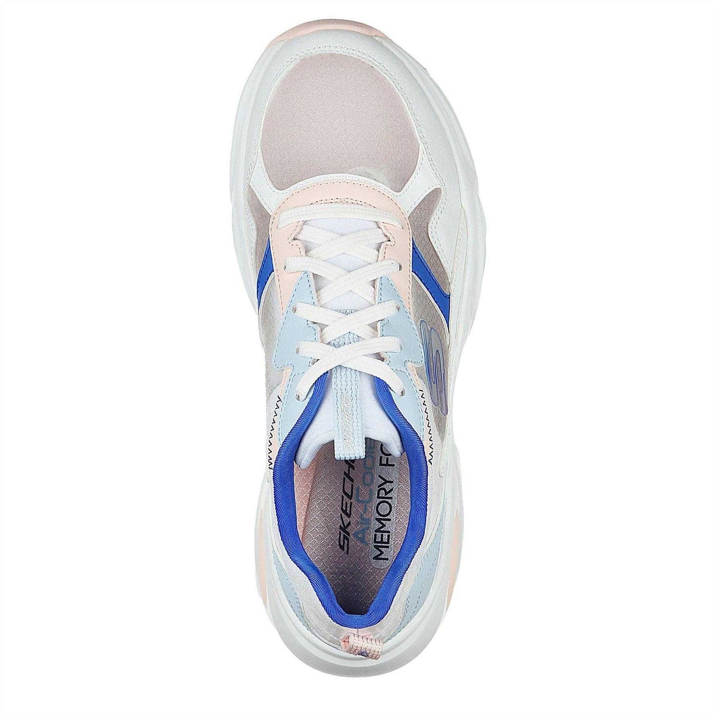 White-Multicoloured - Lifestyle - Skechers Womens-Ladies Stamina Airy Shoes