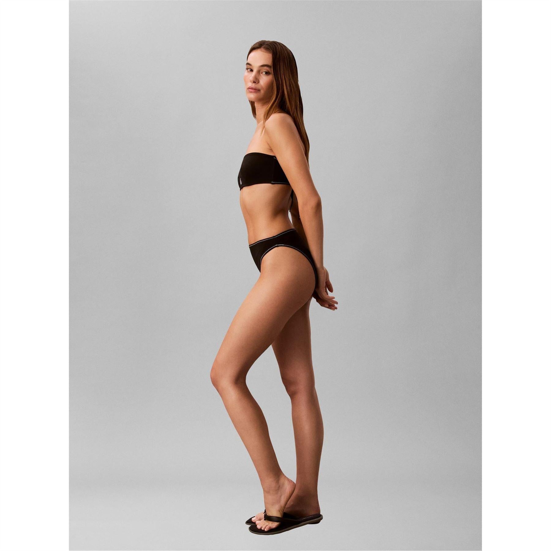 Black - Lifestyle - Calvin Klein Womens-Ladies Hipster Bikini Bottoms