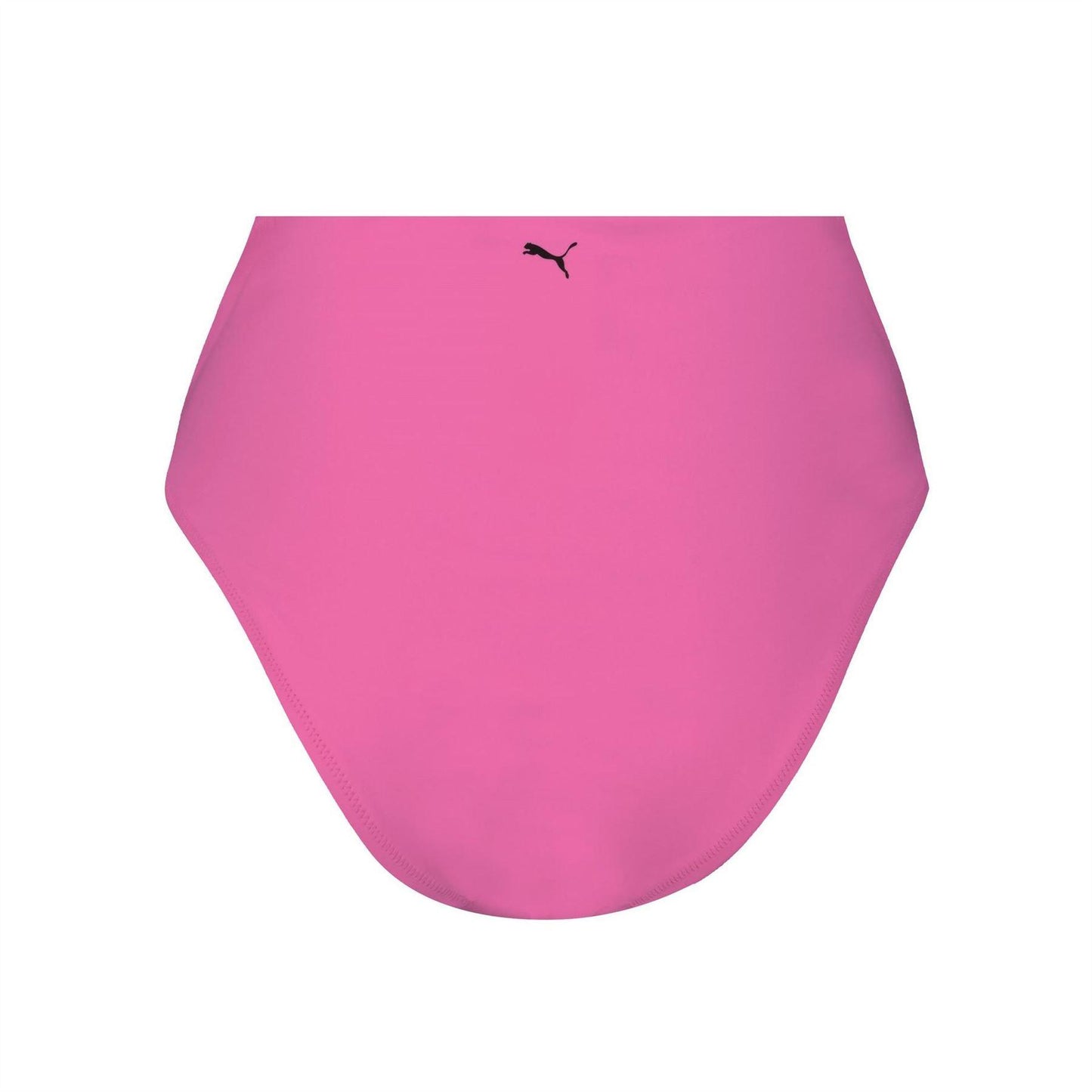 Fluorescent Pink - Back - Puma Womens-Ladies High Waist Bikini Bottoms