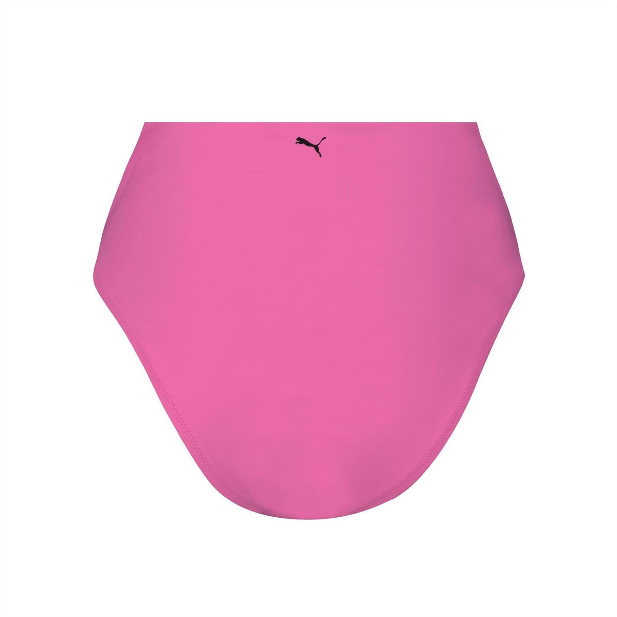 Fluorescent Pink - Back - Puma Womens-Ladies High Waist Bikini Bottoms