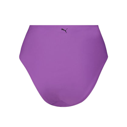 Purple - Back - Puma Womens-Ladies High Waist Bikini Bottoms
