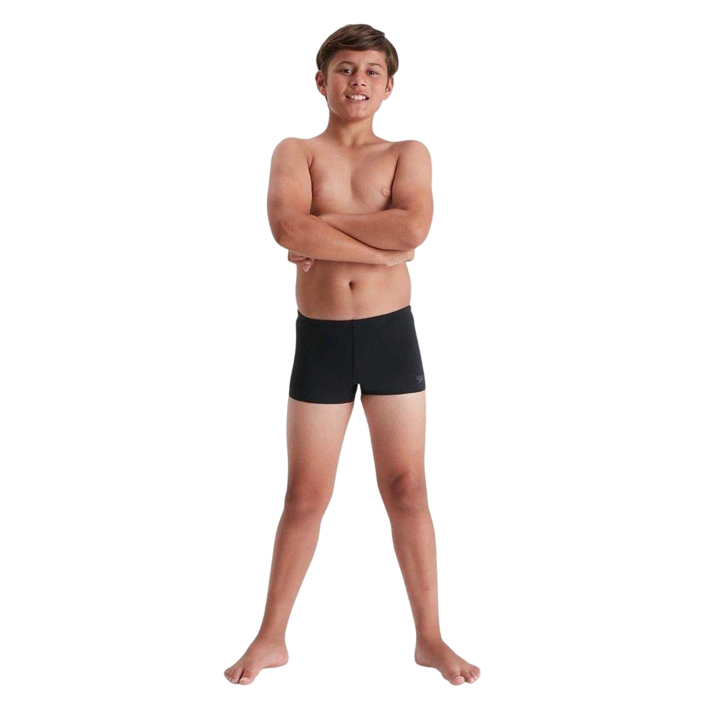 Black - Side - Speedo Boys Eco Swim Shorts