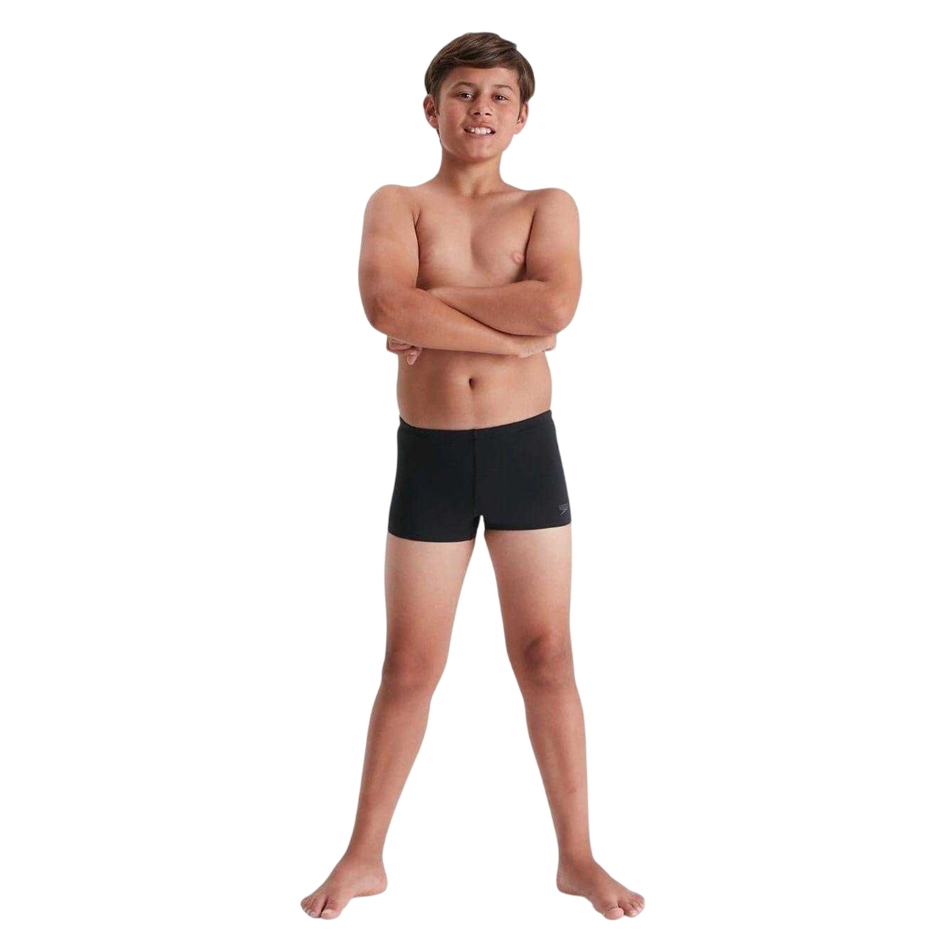 Black - Side - Speedo Boys Eco Swim Shorts