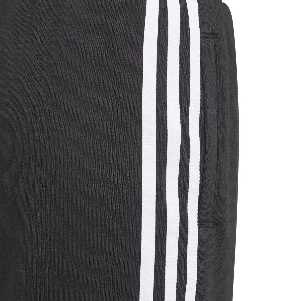 Black-White - Side - Adidas Childrens-Kids Adicolor Shorts