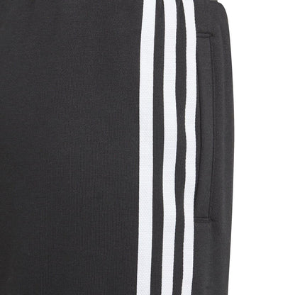 Black-White - Side - Adidas Childrens-Kids Adicolor Shorts