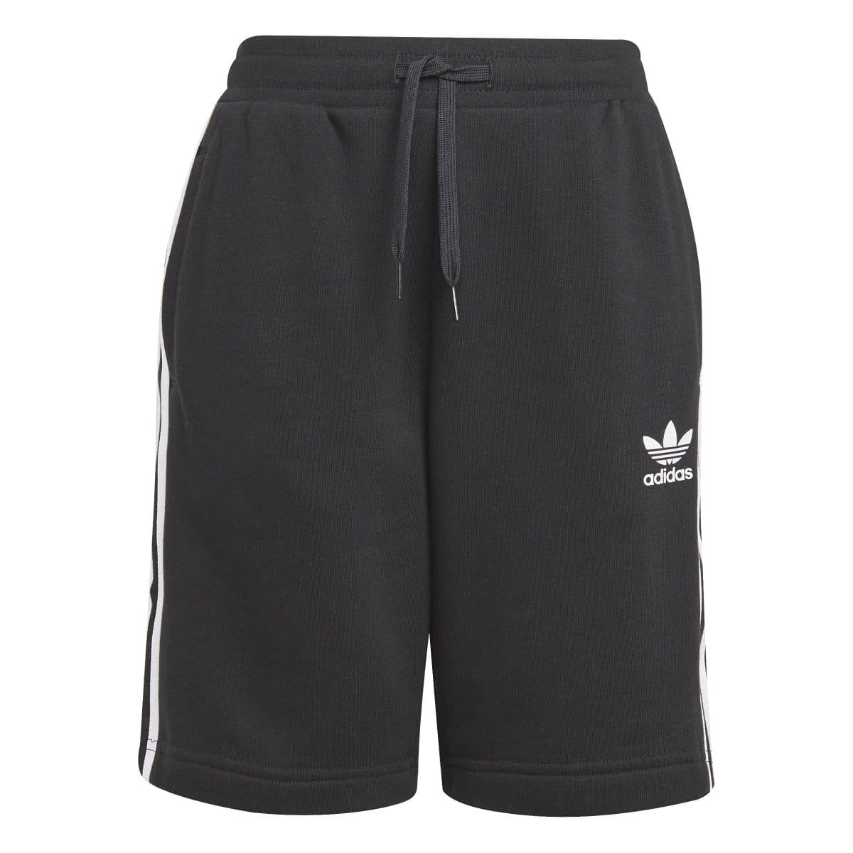 Black-White - Front - Adidas Childrens-Kids Adicolor Shorts