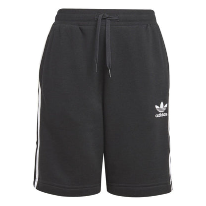 Black-White - Front - Adidas Childrens-Kids Adicolor Shorts