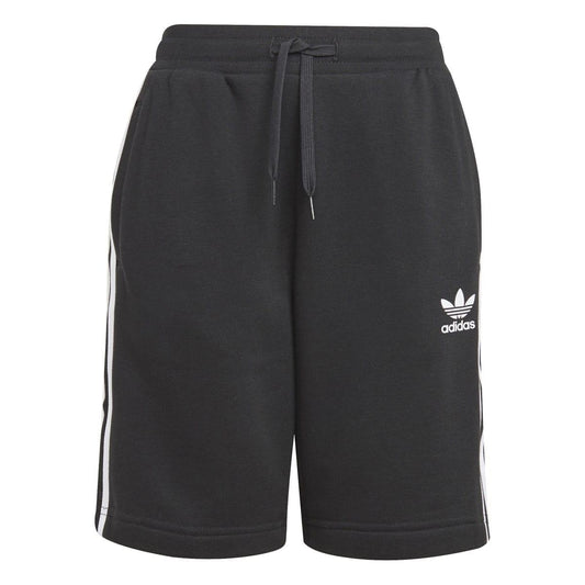 Black-White - Front - Adidas Childrens-Kids Adicolor Shorts