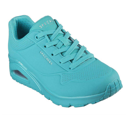 Turquoise - Lifestyle - Skechers Womens-Ladies Uno Trainers