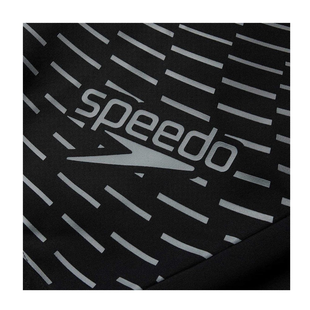 Black-Grey - Side - Speedo Mens Medley Logo Swim Shorts