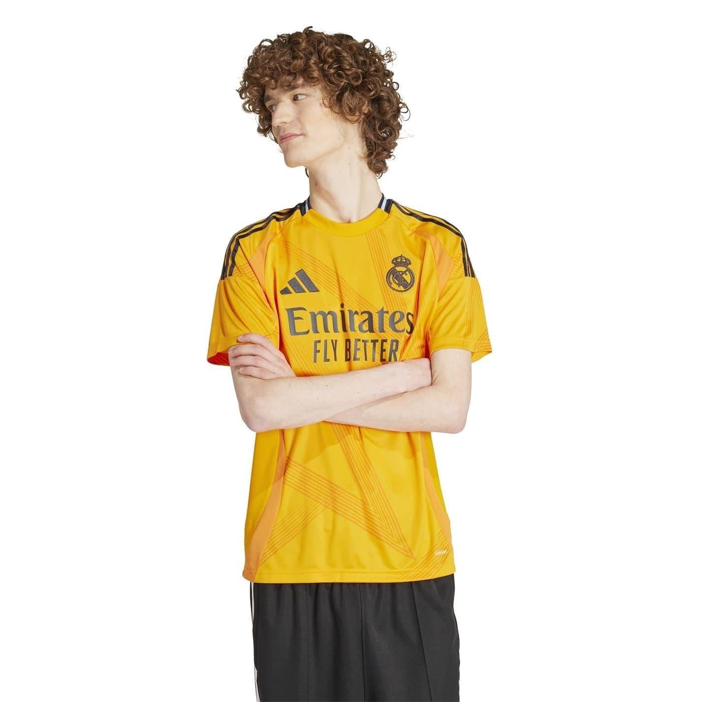 Orange - Side - Adidas Mens 2024-2025 Real Madrid CF Away Shirt