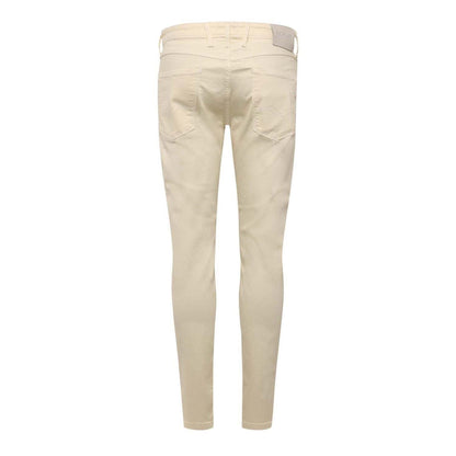 White - Back - Replay Mens Cotton Blend Slim Jeans
