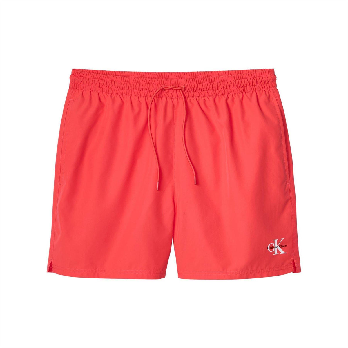 Red - Front - Calvin Klein Mens Logo Swim Shorts