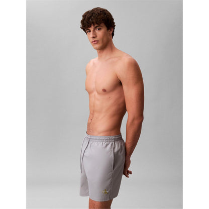 Misty Grey - Lifestyle - Calvin Klein Mens Logo Swim Shorts