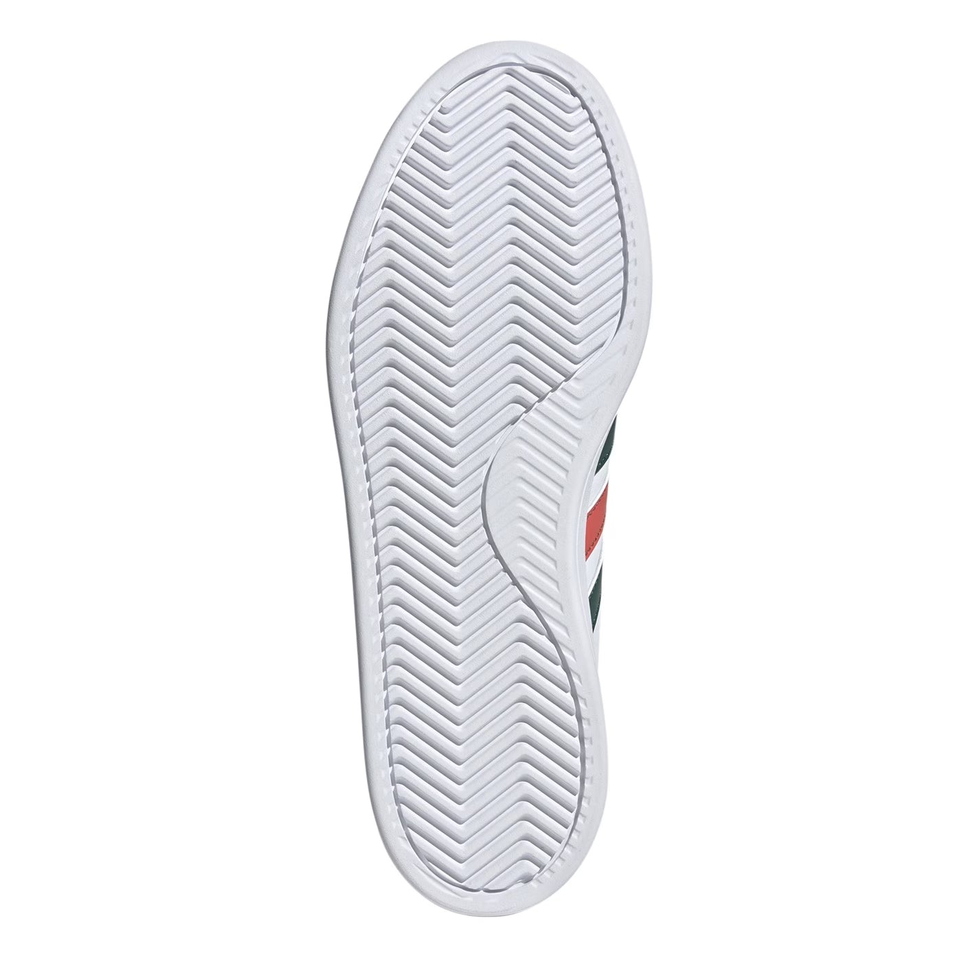 White-Green - Side - Adidas Womens-Ladies Grand Court 2.0 Stripes Trainers