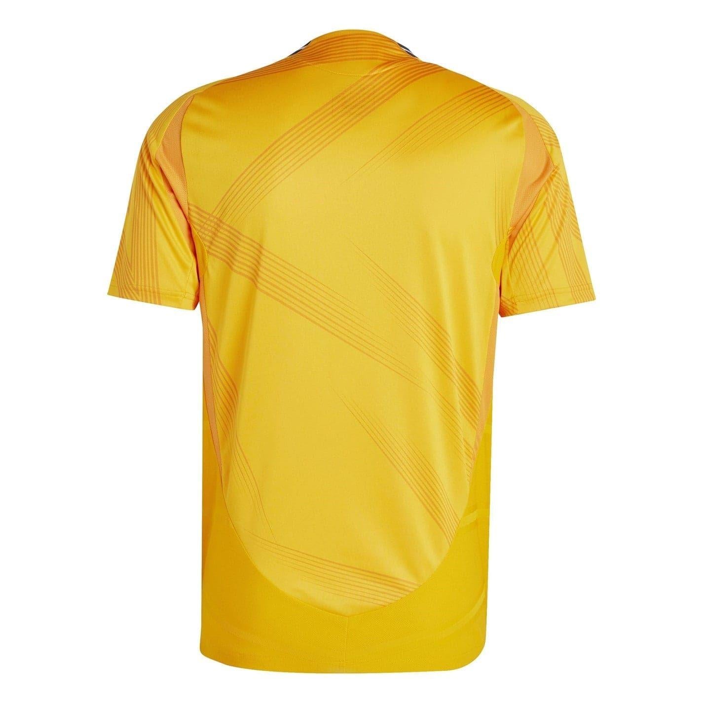 Yellow - Back - Adidas Mens Authentic 24-25 Real Madrid CF Away Jersey